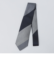 SHIPS: シルク ヘリンボーン ワイド ストライプ ネクタイ