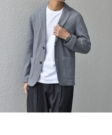 SHIPS any:〈洗濯機可能〉TEXBRID(R) ワッフル ニッティング ジャケット◇