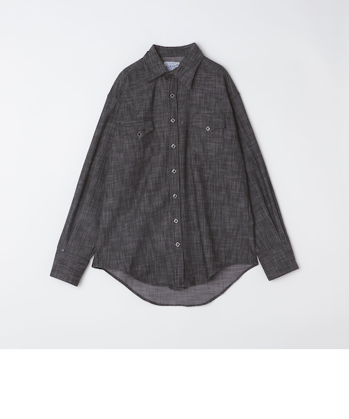 ROCKMOUNT: リラックス デニム ウエスタン シャツ