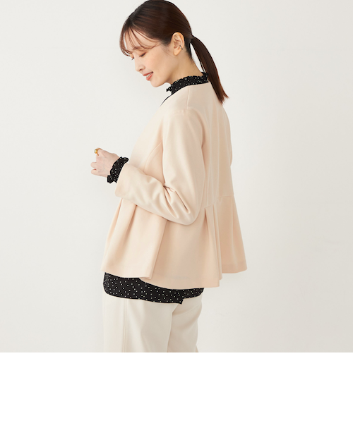 カラーレスビジュージャケット｜アダムエロペの通販｜&mall（アンド