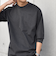SHIPS any: デザイン リブ ハイゲージ ポンチ クルーネック Tシャツ (ロンT)◆