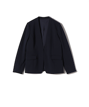 《一部追加予約》SHIPS Colors:ストレッチ ジョーゼット Vカラー ジャケット3 ◆