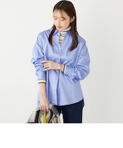 《一部追加予約》SHIPS Colors: 〈手洗い可能〉ソリッド オーバー シャツ◆