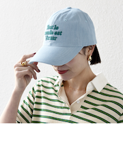 VARZAR: レタリング 刺繍 ボール キャップ