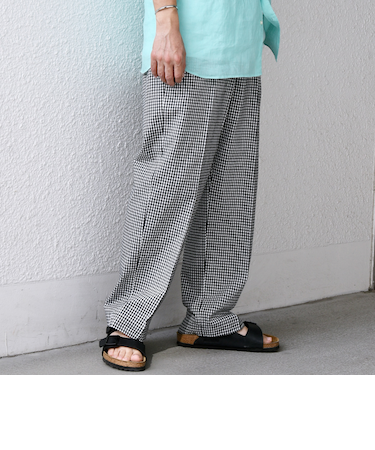 SHIPS any:〈洗濯機可能〉コットン/リネン リラックス ワイド イージー シェフパンツ◇