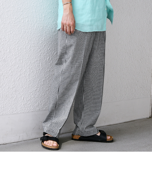 SHIPS any:〈洗濯機可能〉コットン/リネン リラックス ワイド イージー シェフパンツ◇