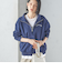【SHIPS別注】LOGAN KNITTING MILLS: ハーフ ジップ プルオーバー