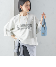 【SHIPS別注】〈洗濯機可能〉J.J MERCER:別注 7分袖 プリント スウェット