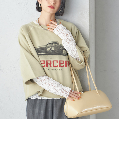 シップス（SHIPS）/【SHIPS別注】〈洗濯機可能〉J．J MERCER:別注 7分袖 プリント スウェット SHIPS別注】〈洗濯機可能〉J.J MERCER:別注 7分袖 プリント スウェット