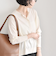 quaranciel:〈手洗い可能〉シルク ミックス ヘンリーネック ニット プルオーバー