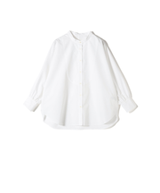 SHIPS Primary Navy Label:スーピマコットン ドルマン ビッグ シャツ