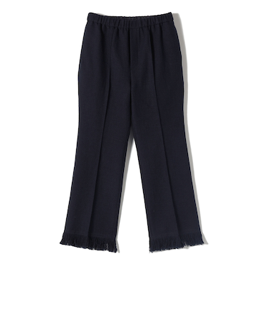 SHIPS Primary Navy Label:ブッチャー ツイード フリンジ パンツ