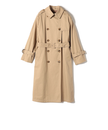 SHIPS Primary Navy Label:ギャバ トレンチコート