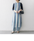 SHIPS any:〈手洗い可能〉メッシュ レイヤード ノースリーブ ワンピース