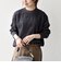 《一部追加予約》〈手洗い可能〉ジャカード バンピー クルーネック プルオーバー