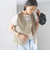 〈手洗い可能〉Asami 麻調合繊 ショート ジレ