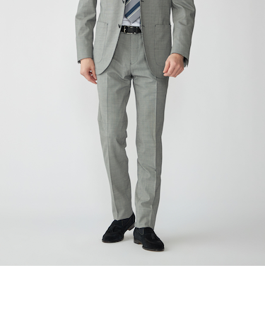 SHIPS:〈セットアップ対応〉ウォッシャブル セットアップ ハウンドトゥーススラックス