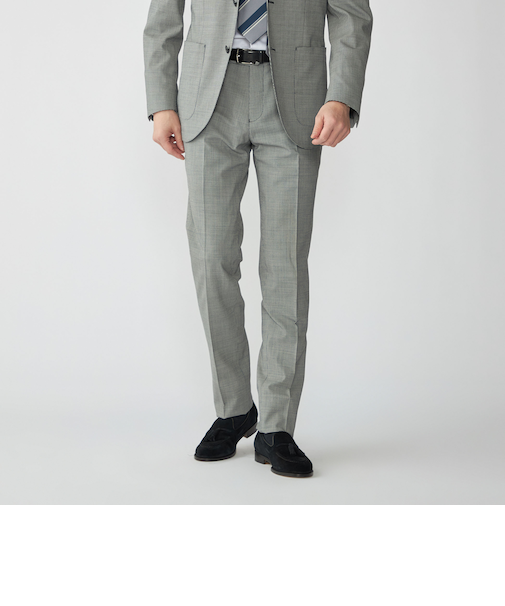 SHIPS:〈セットアップ対応〉ウォッシャブル セットアップ ハウンドトゥーススラックス