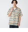 SHIPS: メッシュ プリント レギュラーカラー ショートスリーブ シャツ