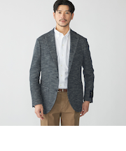 SHIPS: LANIFICIO ROMA メランジ ジャージー ジャケット