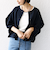 【WEB限定】〈洗濯機可能〉リネンライク ランタン袖 ジャケット