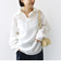【WEB限定】〈洗濯機可能〉シアー ハイネック 2WAY ブラウス