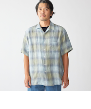 Southwick Gate Label: リネン オンブレチェック ショートスリーブ シャツ