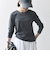 SHIPS any:〈洗濯機可能〉シアー リブ ロング スリーブ クルーネック TEE
