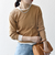 SHIPS any:〈洗濯機可能〉シアー リブ ロング スリーブ クルーネック TEE
