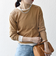 SHIPS any:〈洗濯機可能〉シアー リブ ロング スリーブ クルーネック TEE