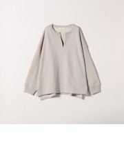 【WEB限定】SHIPS any:〈洗濯機可能〉USAコットン 裏毛 スキッパー ルーズ スウェット