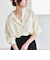 quaranciel:〈手洗い可能〉ドレッシー ワーク ポケット シャツ