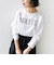 〈洗濯機可能〉プラチナヴェール 長袖 ロゴ TEE
