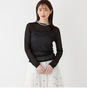 SHIPS Colors:〈洗濯機可能〉シアー テレコ ボートネック インナー