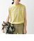 SHIPS any:〈洗濯機可能〉パイル ボーダー ノースリーブ TEE