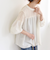 quaranciel:〈手洗い可能〉ラッセル レース フィブリル ブラウス