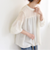 quaranciel:〈手洗い可能〉ラッセル レース フィブリル ブラウス