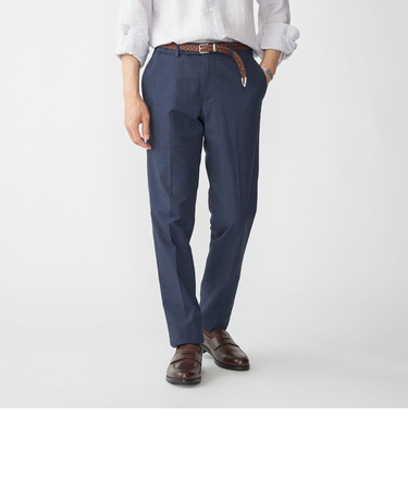 SHIPS: コットン バーズアイ スラックス