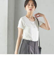 〈手洗い可能〉SORONA(R) クルーネック TEE