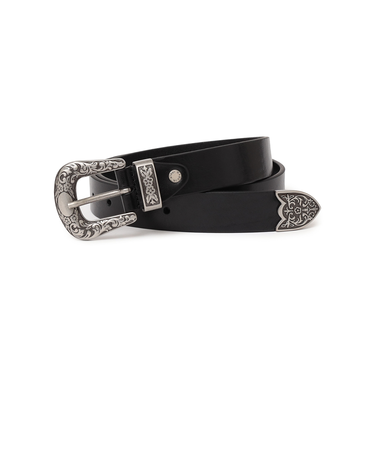 AULENTTI: ウエスタン バックル レザー ベルト