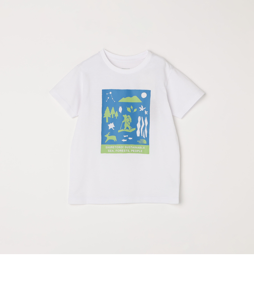 THE NORTH FACE: シレトコトコ プリント Tシャツ<KIDS>