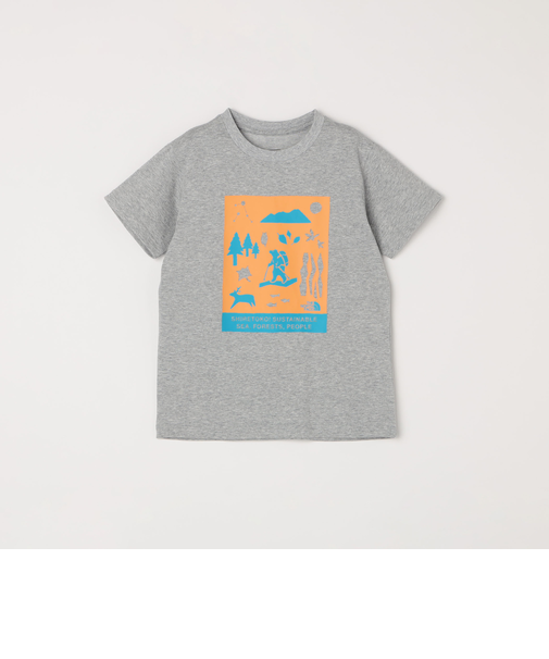 THE NORTH FACE: シレトコトコ プリント Tシャツ<KIDS>