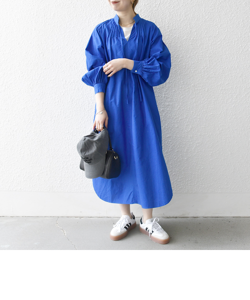 SHIPS any:〈洗濯機可能〉オックス ピンタック スタンドカラー シャツ