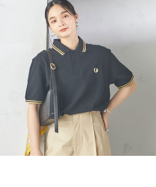 FRED PERRY:M12 TWIN TIPPED SHIRT