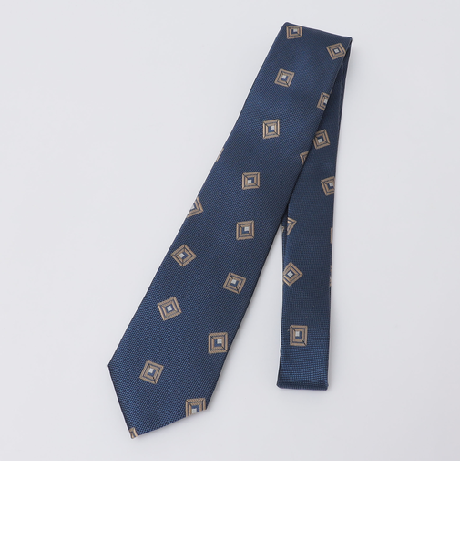 SHIPS Colors:シルク ジオメトリック ネクタイ