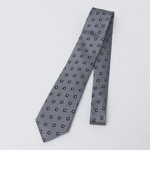 SHIPS Colors:シルク ジオメトリック ネクタイ