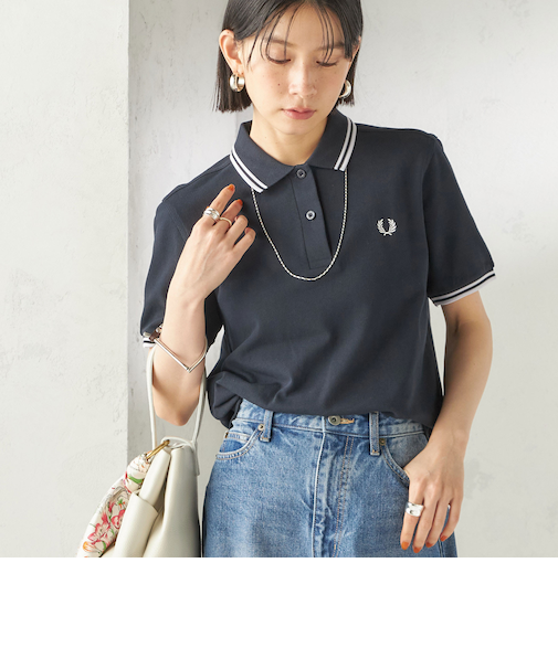 《一部追加予約》FRED PERRY:G3600 TWIN TIPPED SHIRTS