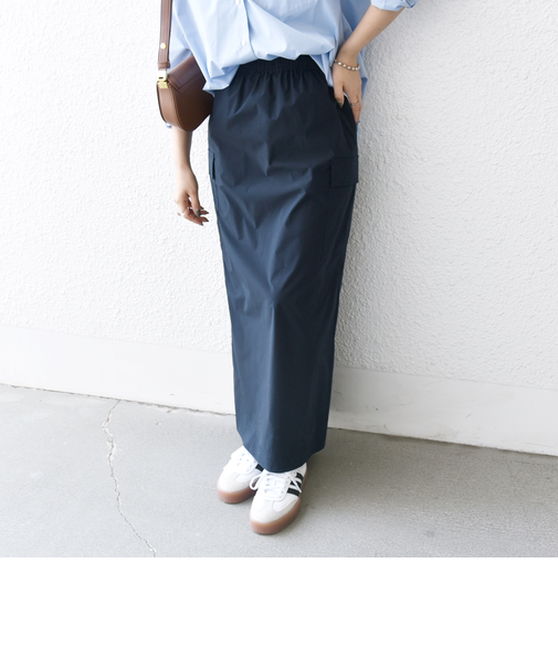 SHIPS any:〈洗濯機可能〉タイプライター イージー カーゴ タイト スカート