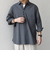 SHIPS any:〈洗濯機可能〉コットン/リネン 7分袖  スキッパー プルオーバー シャツ 25SS◇