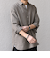 SHIPS any:〈洗濯機可能〉コットン/リネン 7分袖  スキッパー プルオーバー シャツ 25SS◇